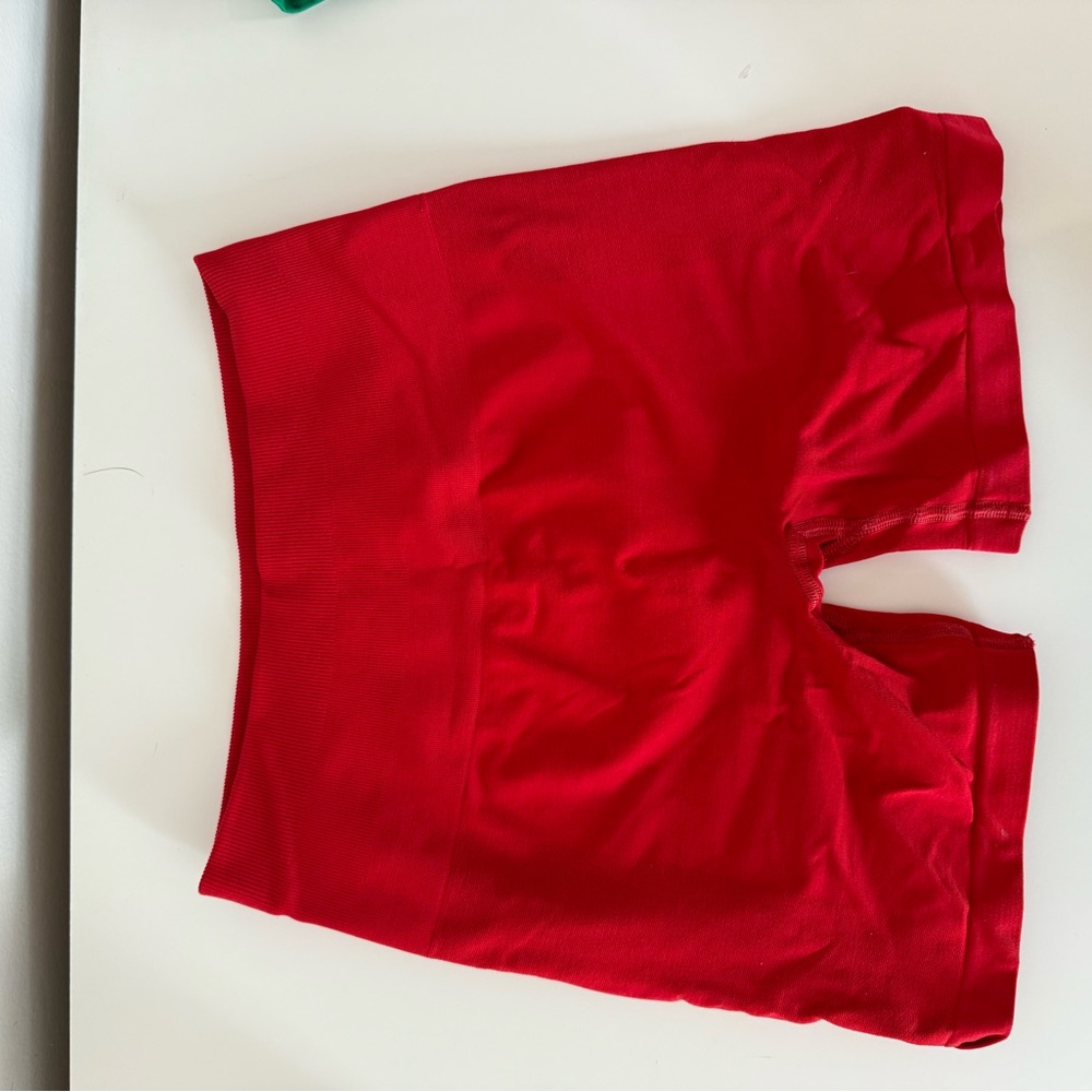 Alphalete Red Women's Bike Shorts